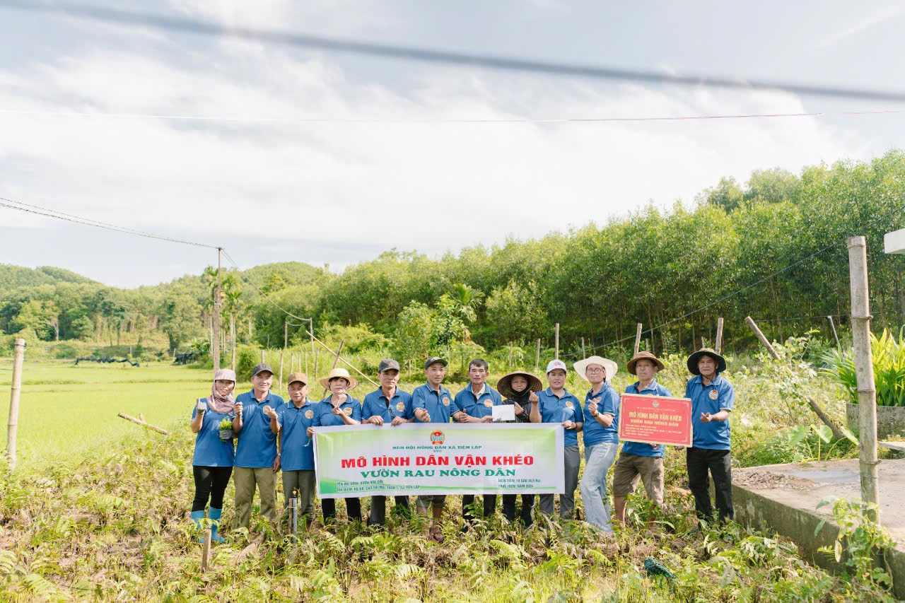 1   Mo hinh Vun rau Nong dan ca HND xa Tien Hip, huyn Tien Phuc