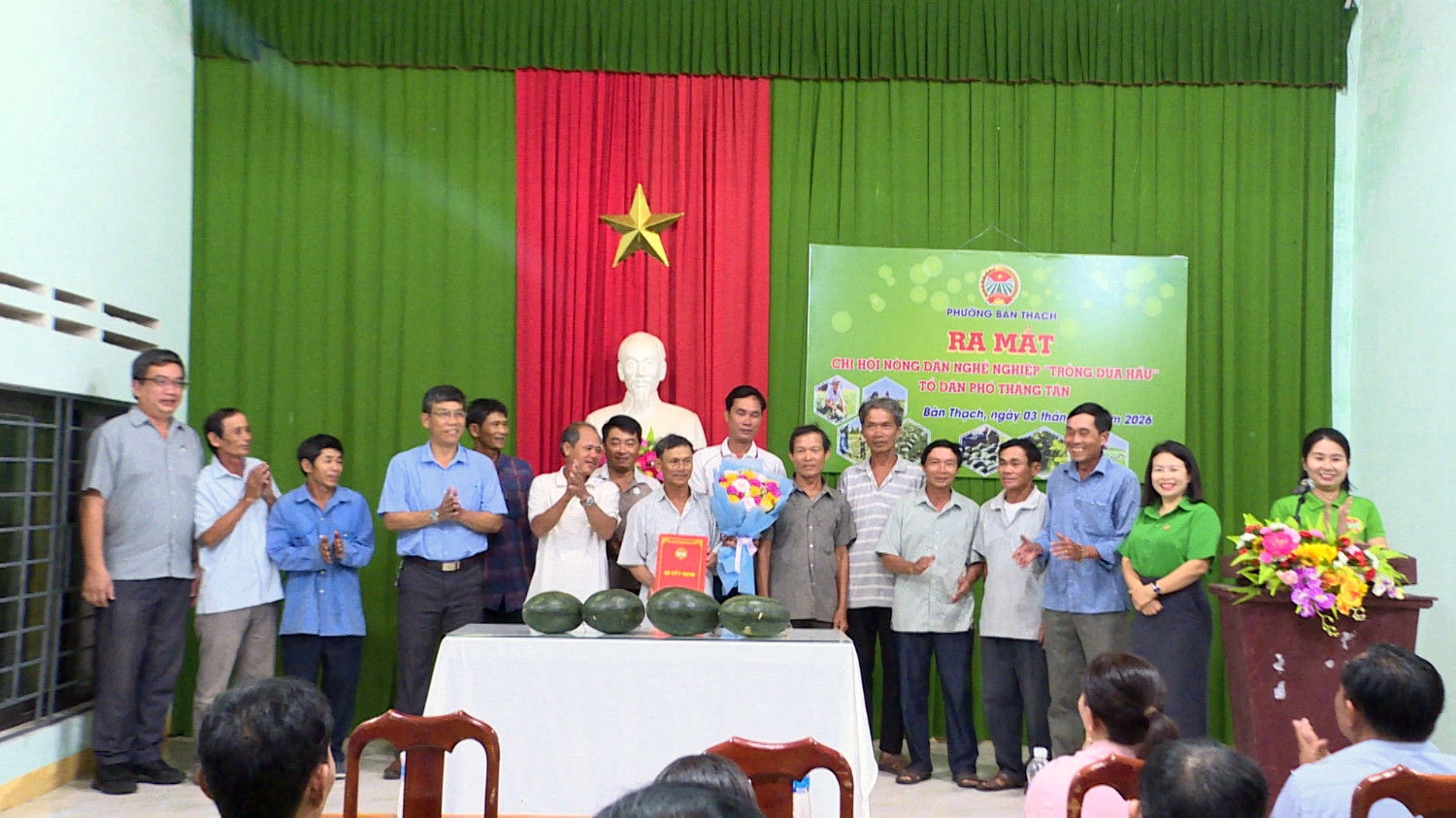 Ra mắt Chi Hội Nông dân nghề nghiệp "Trồng dưa hấu"