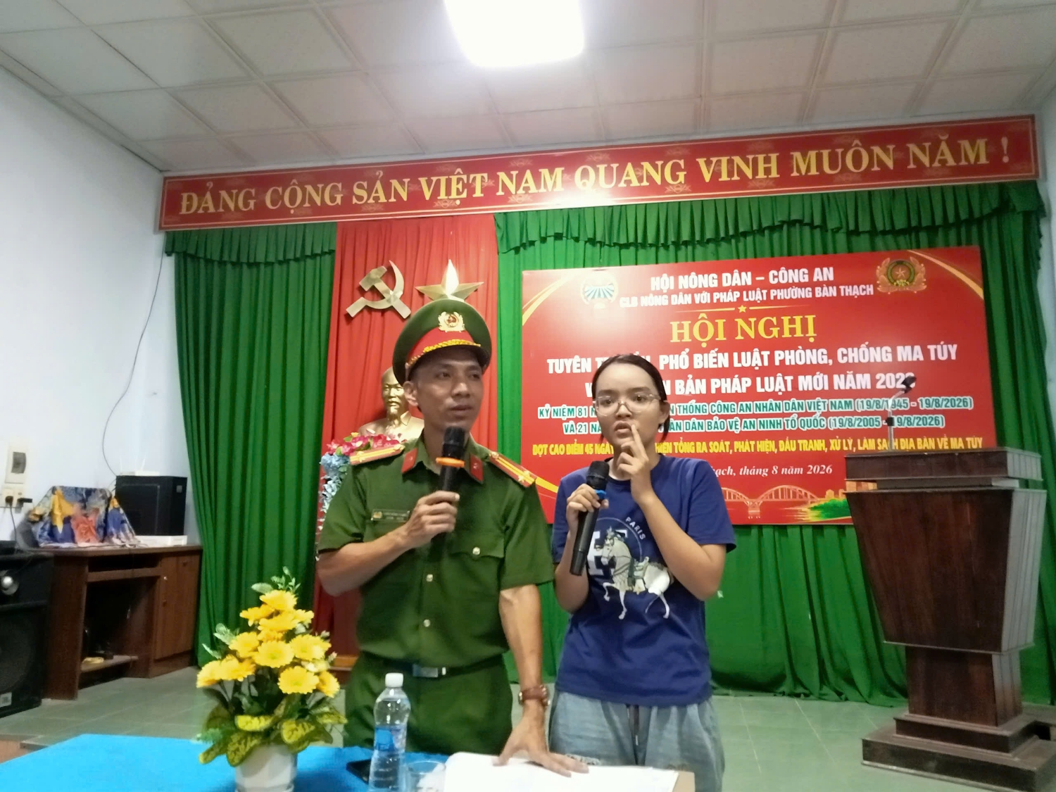 HỘI NÔNG DÂN PHƯỜNG BÀN THẠCH TĂNG CƯỜNG TUYÊN TRUYỀN PHÒNG, CHỐNG MA TÚY, GÓP PHẦN XÂY DỰNG ĐỊA BÀN AN TOÀN